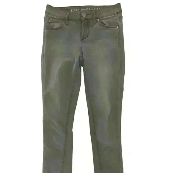 Articles Of Society Denim - ARTICLES OF SOCIETY gray  skinny jeans  distressed sz 24 (00) Exc Con